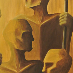 Acryclic painting: Troika Black
